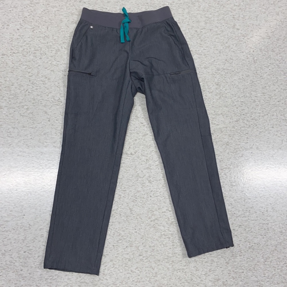 Rare Figs 9 pocket skinny scrub pants XS graphite